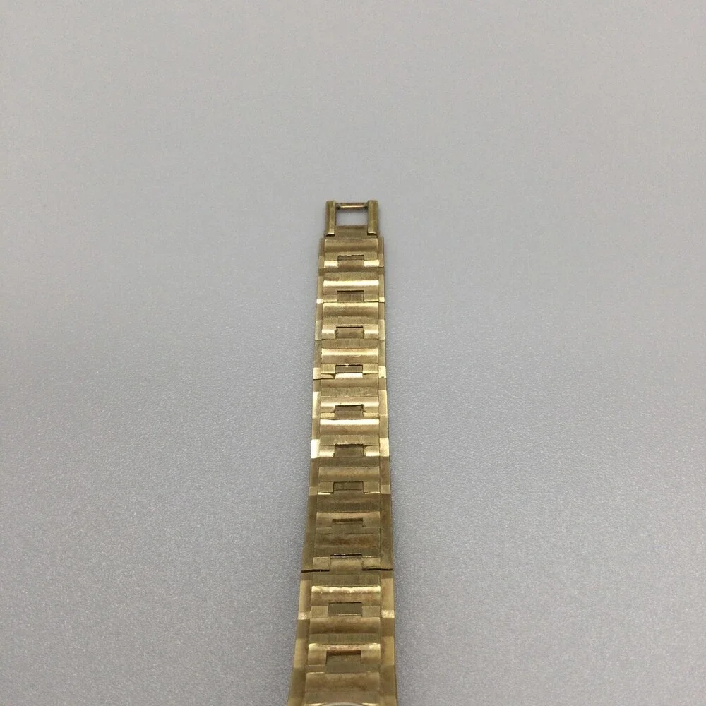 Vintage Bucherer Womens Watch 18mm White Dial Gold Tone Manual Wind Swiss 7.25